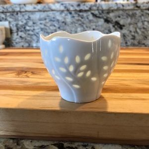 Vintage Rice Eye Dansk Votive Candle Holder Cup Willow light 2.75 “